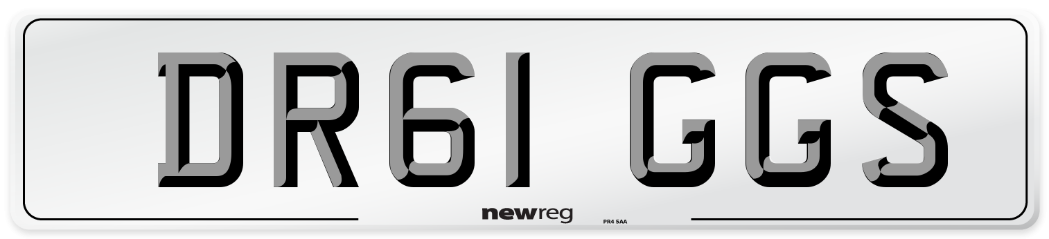 DR61 GGS Number Plate from New Reg